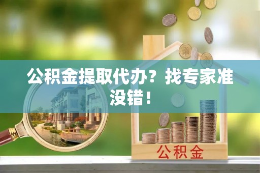 蕲春公积金提取代办？找专家准没错！
